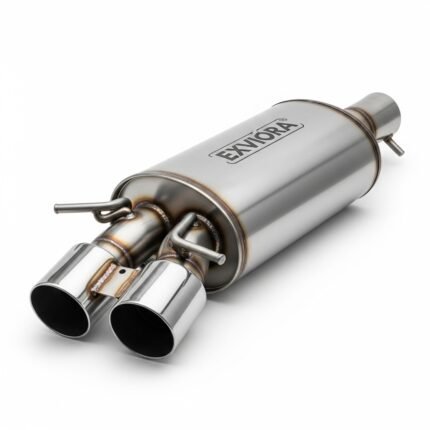 Exviora Universal Performance Muffler | T304 Stainless Steel High Flow Exhaust